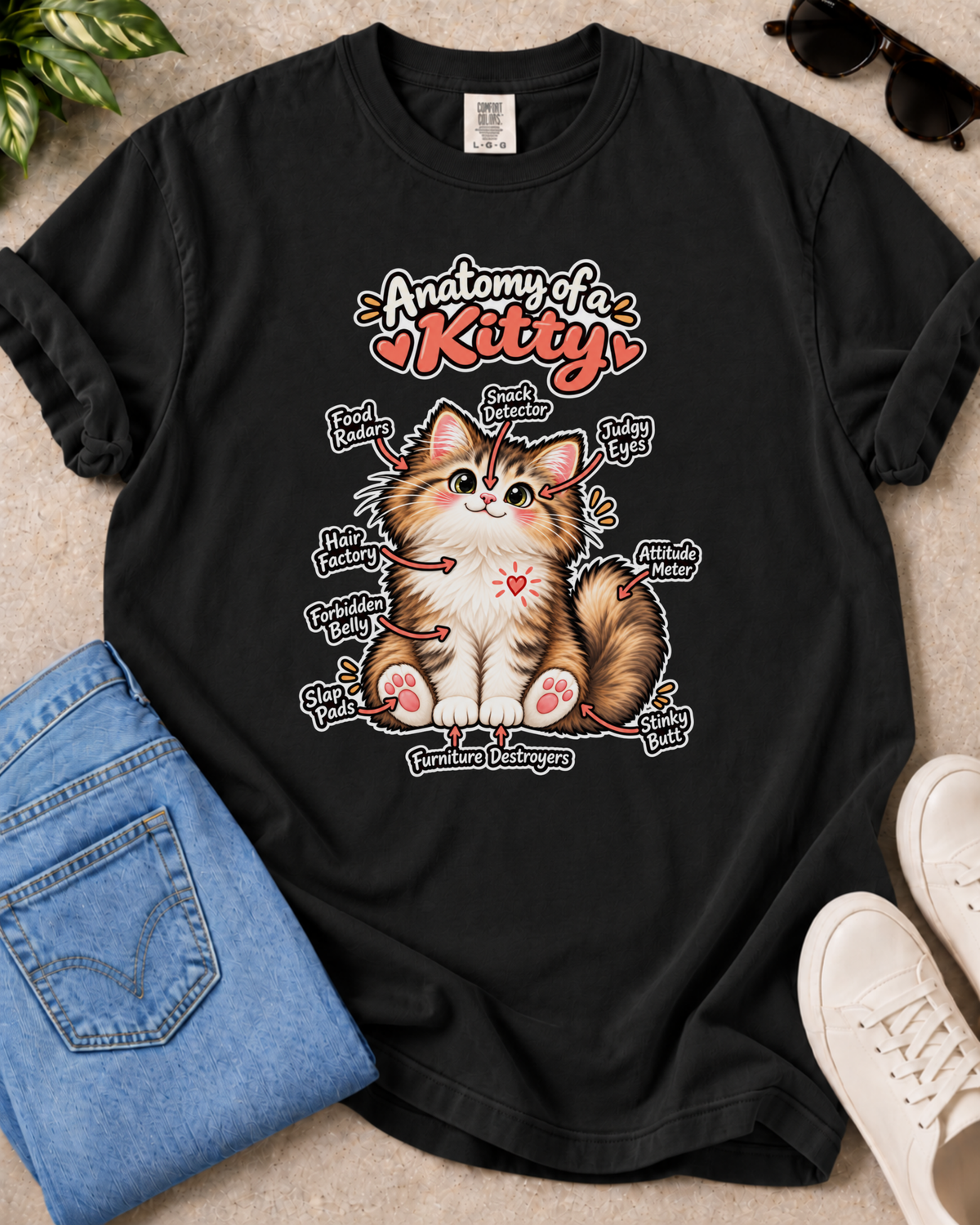 Kitty Blueprint T-Shirt