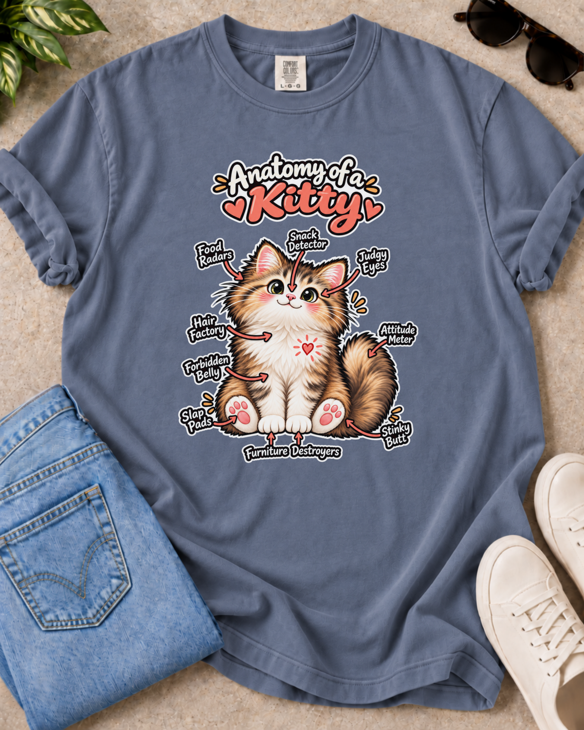 Kitty Blueprint T-Shirt