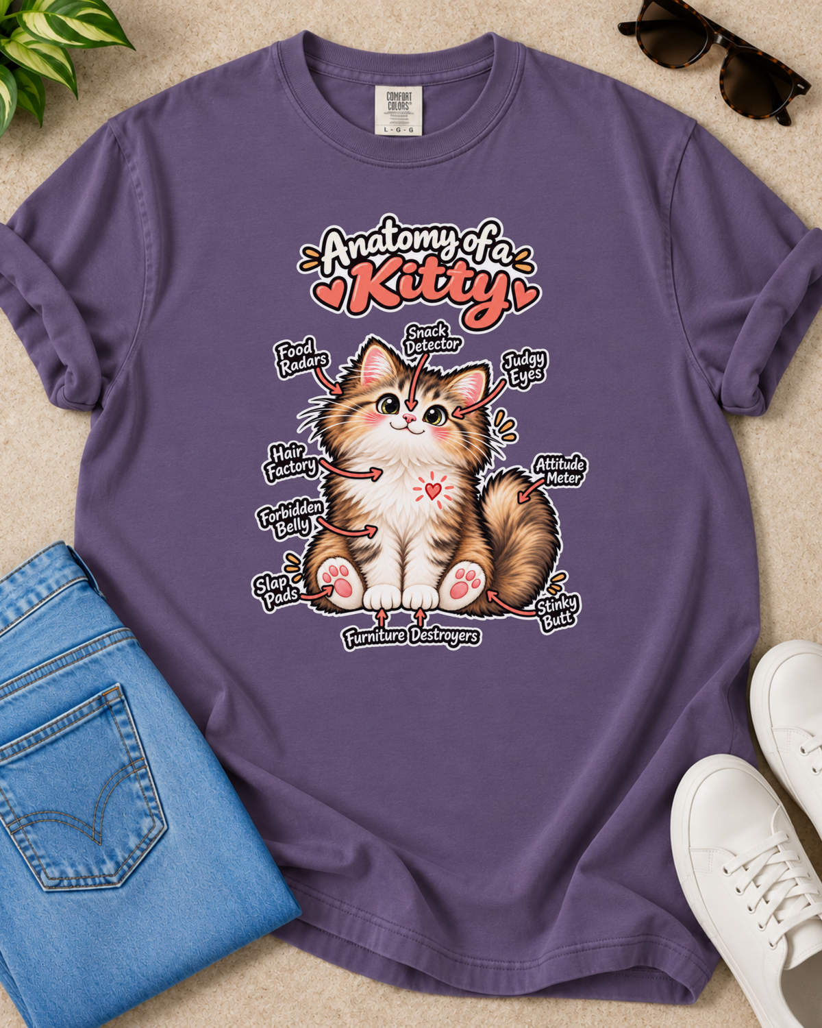 Kitty Blueprint T-Shirt