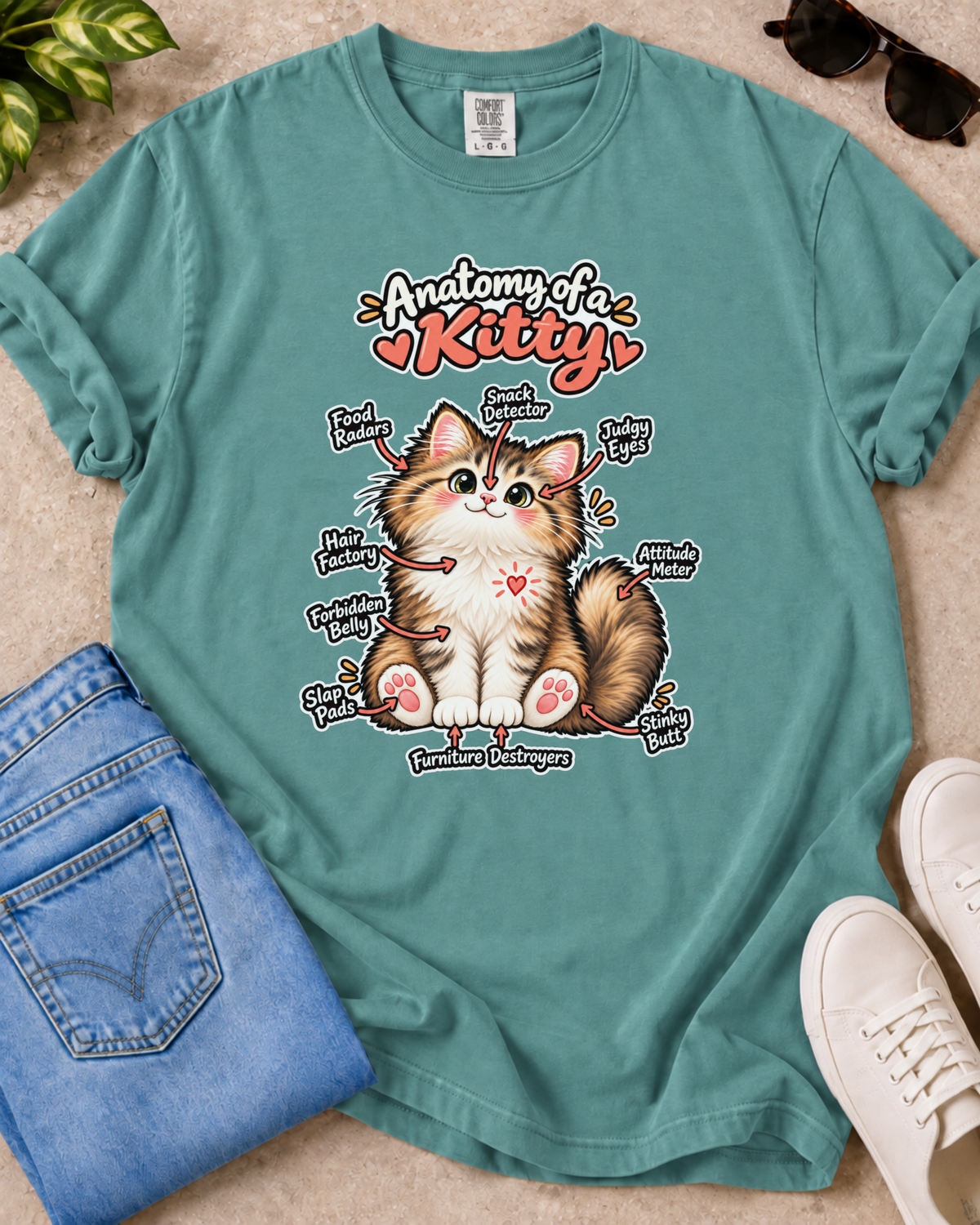 Kitty Blueprint T-Shirt